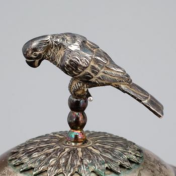 SOCKERSKÅLAR, ett par, silver, empire, Jonas Lindberg,  Stockholm, 1825. Tot vikt 547 g,