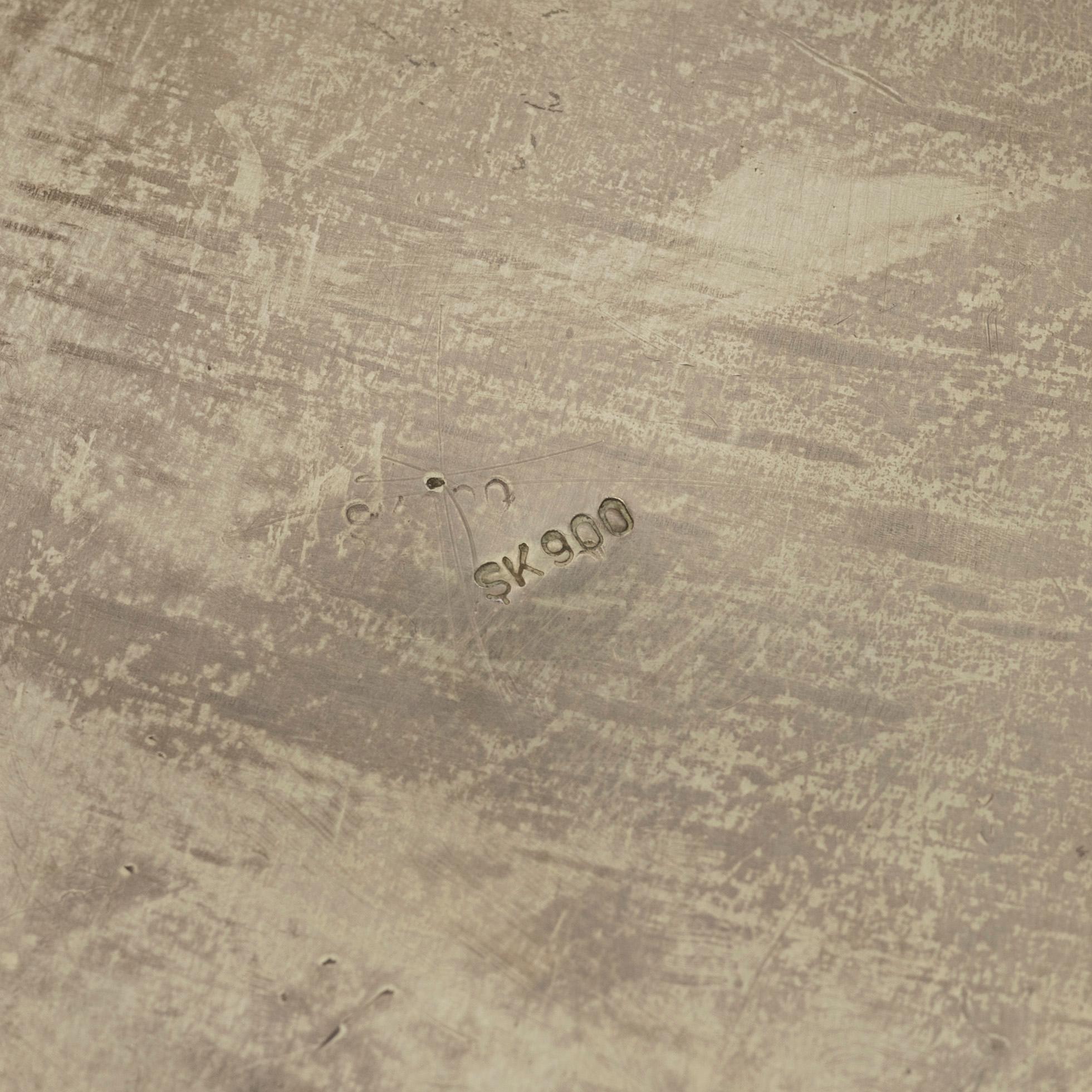 A Rococo style silver vase, 20th century.