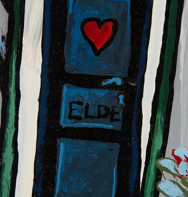 BENGT ELDE, olja på pannå, signerad.