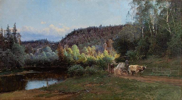 Johan Kindborg, olja på duk, signerad och daterad Charlottenberg -92.