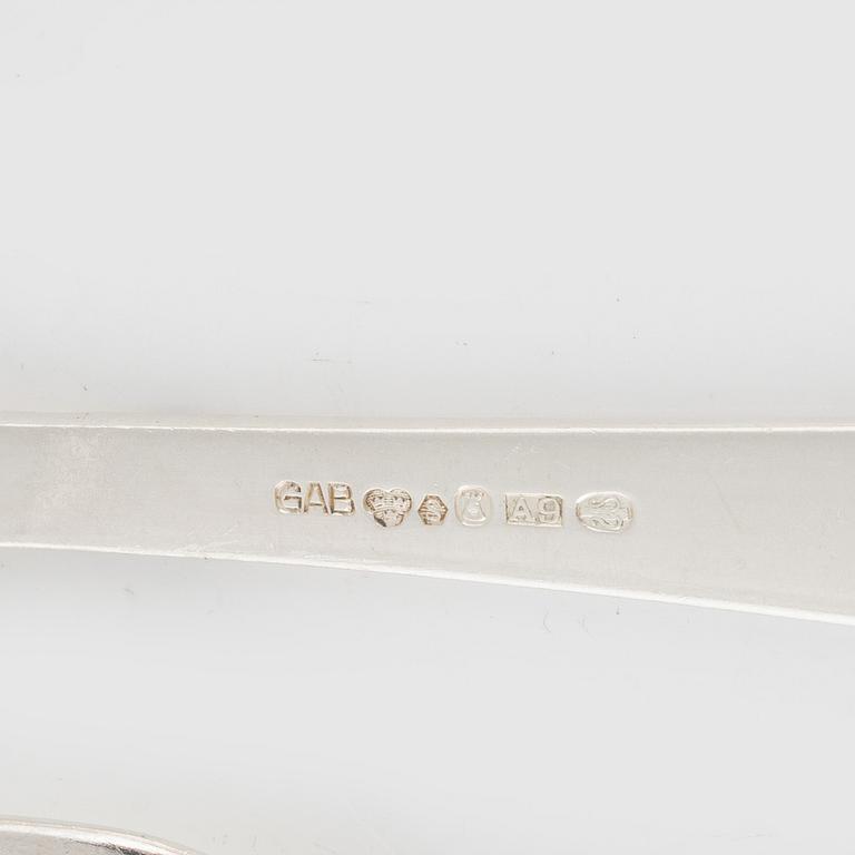A Swedish Silver Cutlery, "Rosenholm", Jacob Ängman, GAB, including Stockholm 1951 (158 pieces).