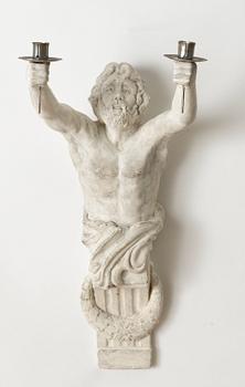 450. VÄGGKANDELABER, för två ljus.