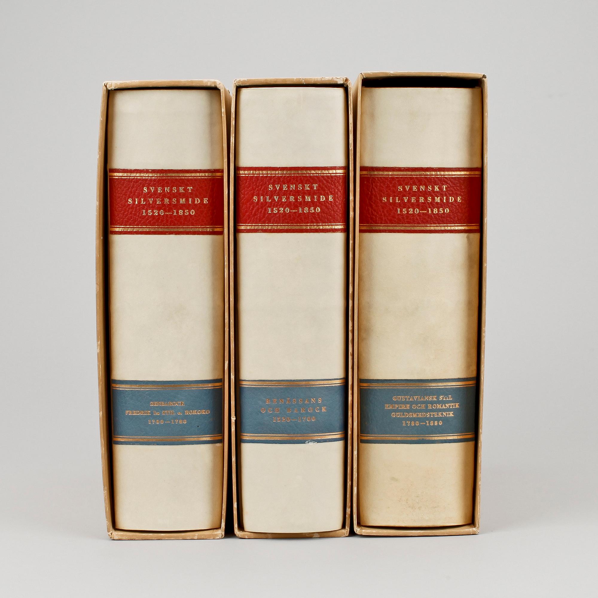 BOKVERK, vol I-III, "Svenskt silversmide 1520-1850", Nordisk Rotogravyr, Stockholm 1940-1945.