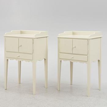 Nightstands, a pair, Gustavian style, contemporary manufacture.