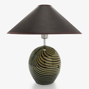 Oiva Toikka, bordslampa, "Ranta (Strand)", Notsjö/Kerlux Finland, signerad Oiva Toikka Nuutajärvi, 1900-talets slut.