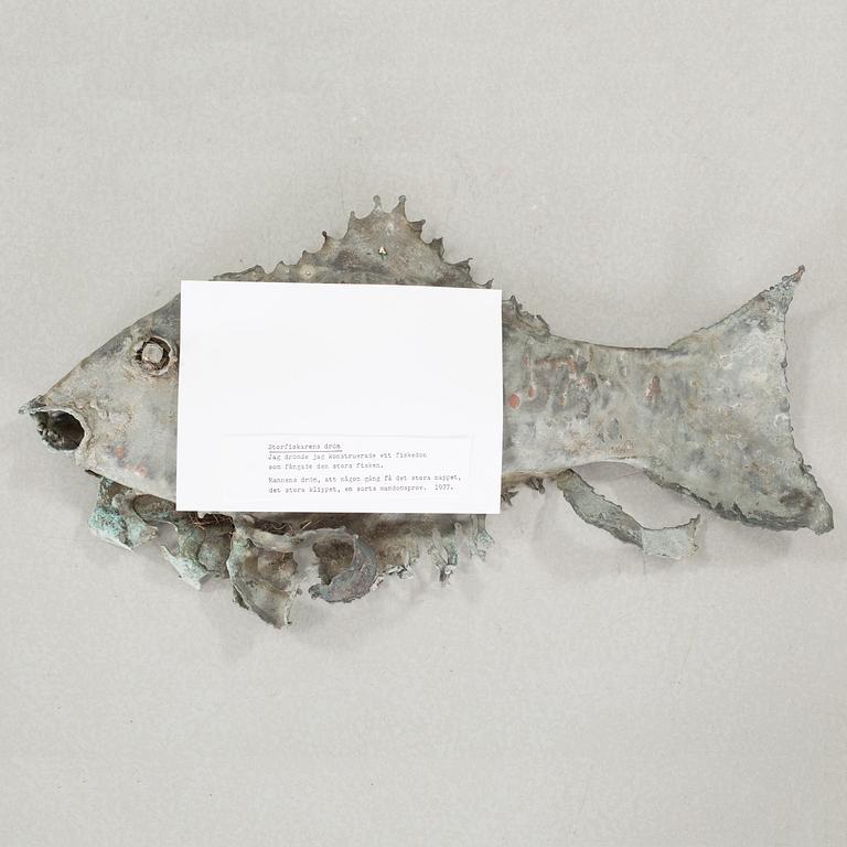 LARS STOCKS, sculpture, metal, no signature.