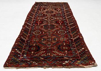 An antique Sauj Bulag runner, Eastern Kurdistan, c. 360 x 155.