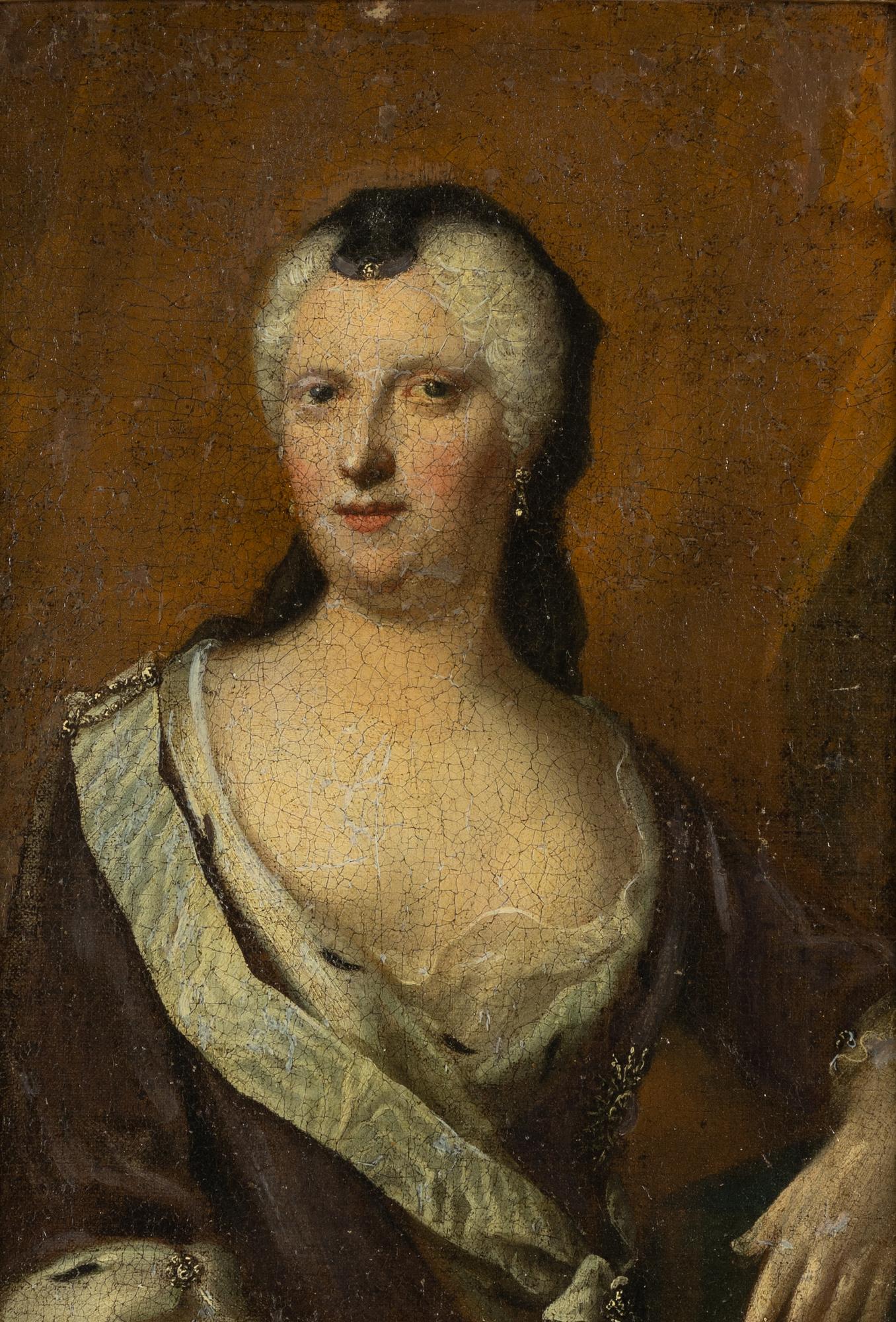 Balthazar Denner, hans art,  "Albertina Fredrika av Baden-Durlach" (1682-1755).