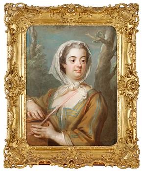 Gustaf Lundberg, "Grevinnan Christina Margareta Augusta Törnflycht" Grevinna Wrede-Sparre af Sundby (1714-1780) "En Marchand de Marmotte".