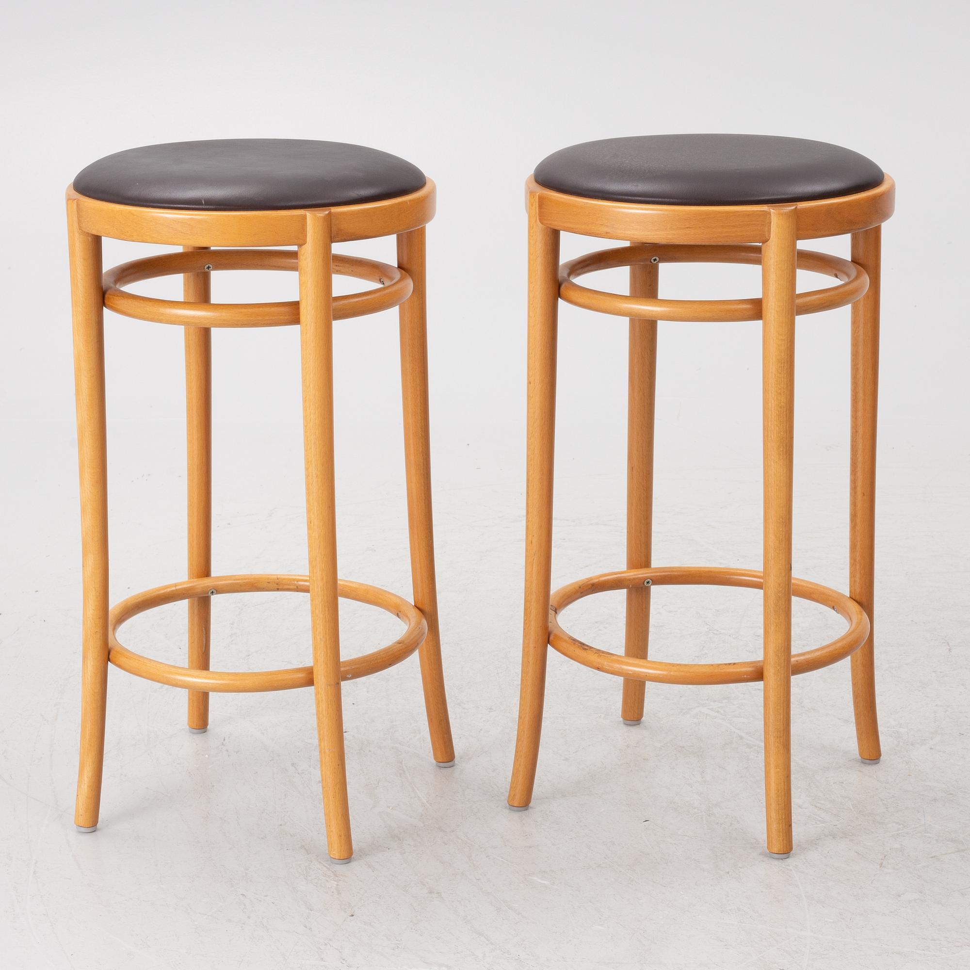 Jonas Bohlin, Four 'Piruett' bar stools, Gemla Fabrikers AB, 2008.