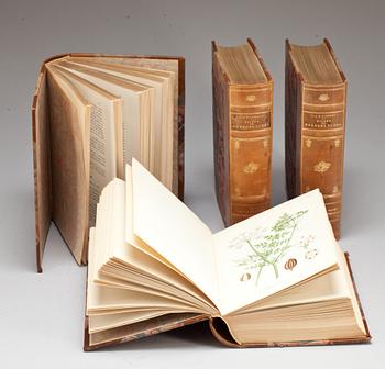 BOK, 4 vol, C A M Lindman, "Nordens flora". Wahlström och Widstrand Stockholm 1926.