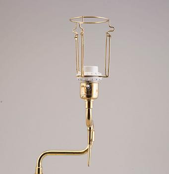 A second half of the 20th century brass table light.