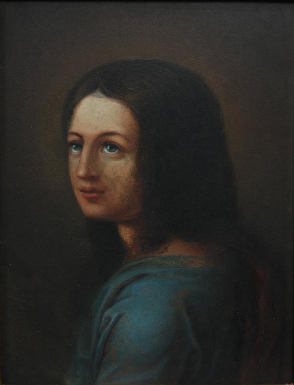 OKÄND KONSTNÄR, 18/1900-tal, olja på kopparplåt.