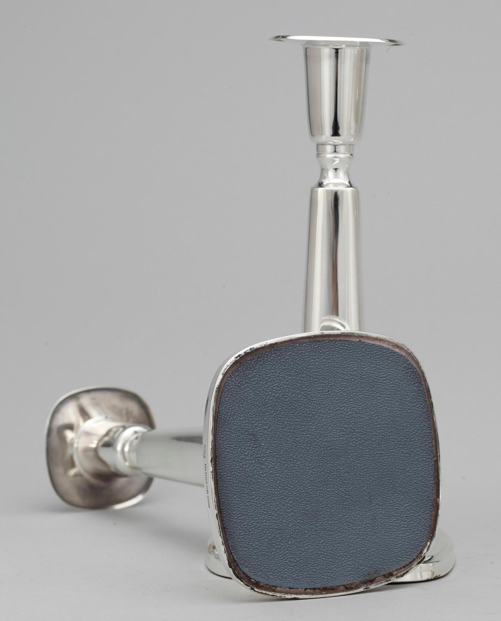 LJUSSTAKAR, 4 st, silver, Tore Eldh, Göteborg, 1983, -86.