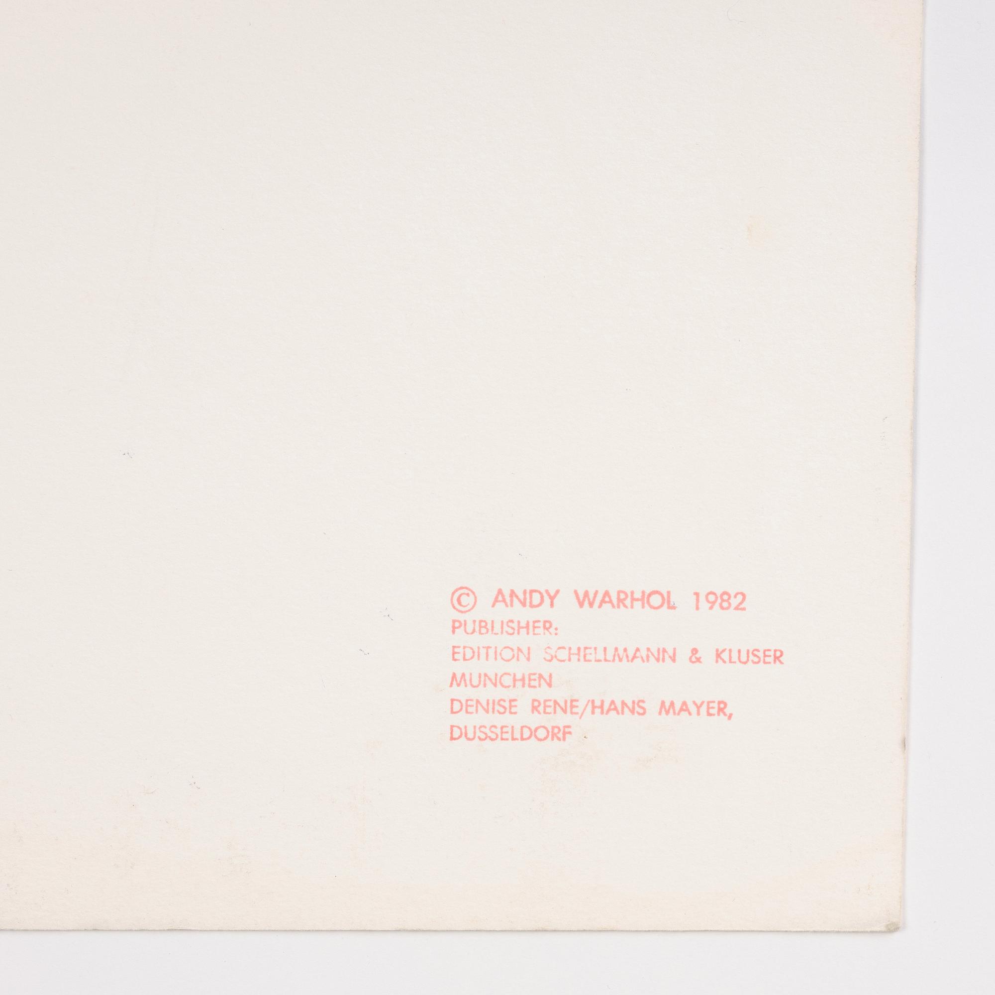 Andy Warhol, "Goethe".