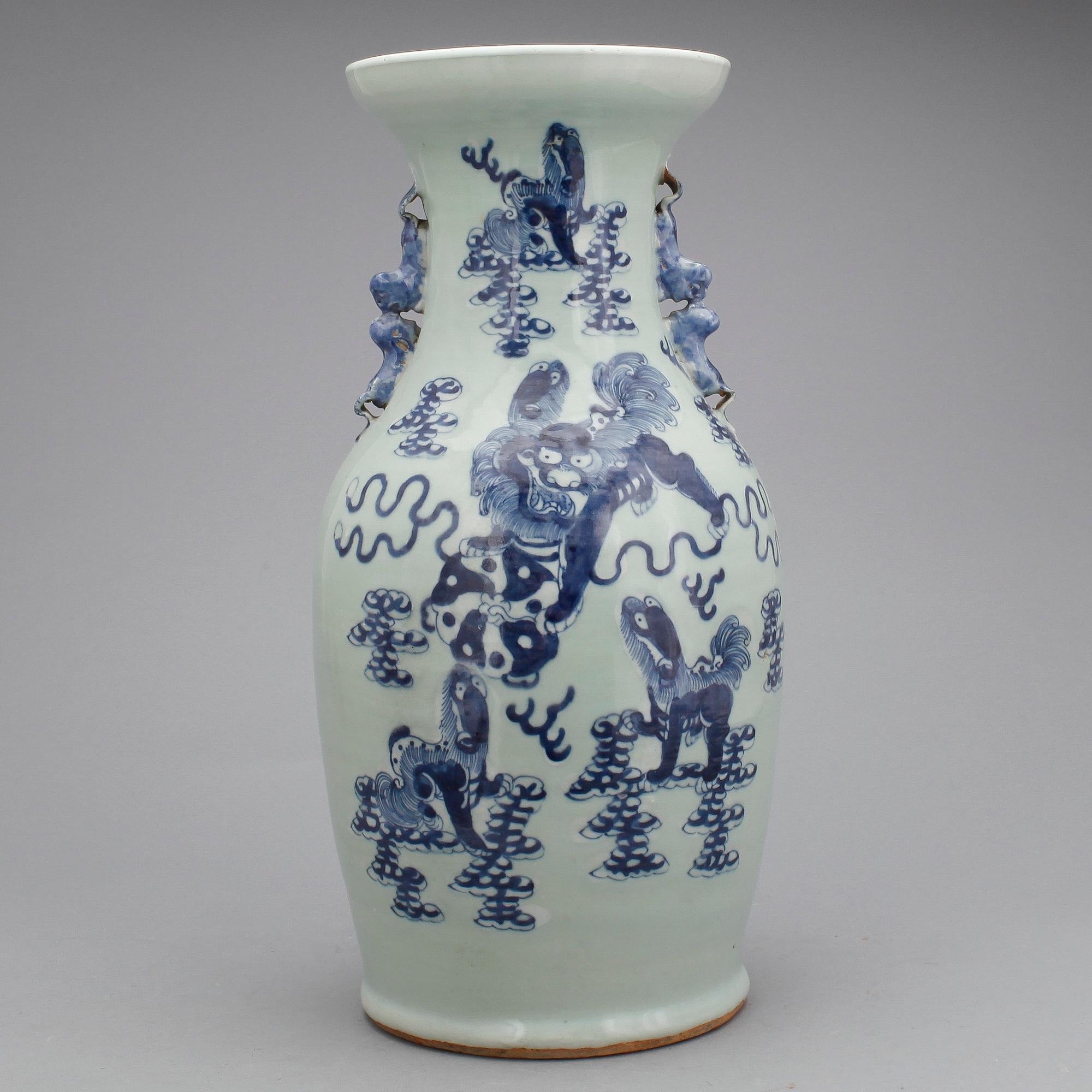 URNA, porslin, kina, 1800-tal.
