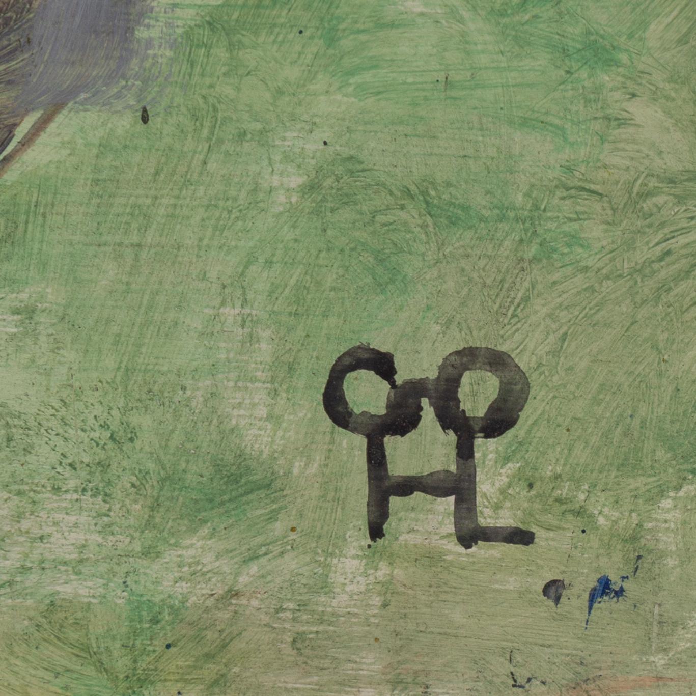 Hilding Linnqvist, oil on panel, signed.