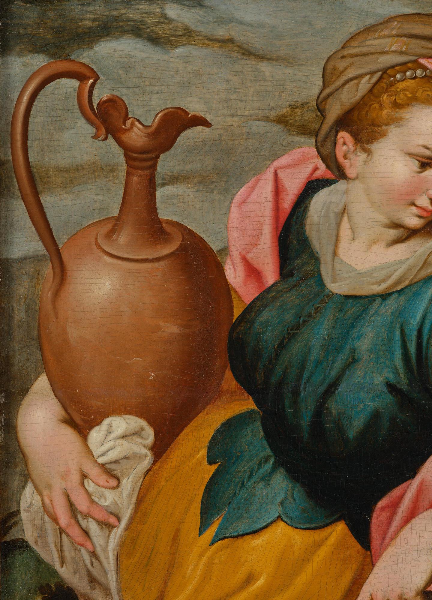 Frans Floris dä, hans krets, Jesus träffar den samariska kvinnan vid brunnen.