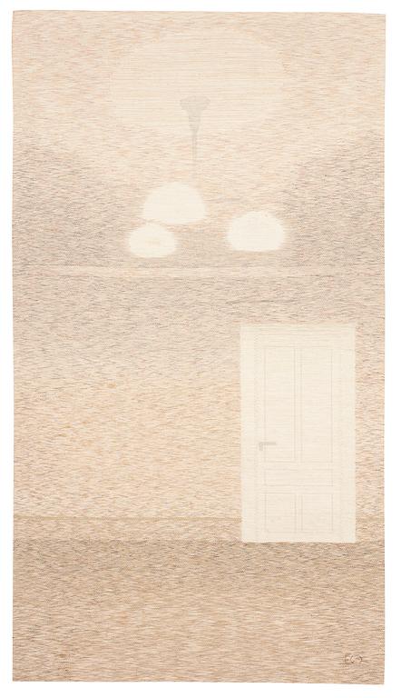 VÄVD TAPET. "The Room". 204,5 x 113,5 cm. Signerad EO 
(Elisabet Hasselberg-Olsson).