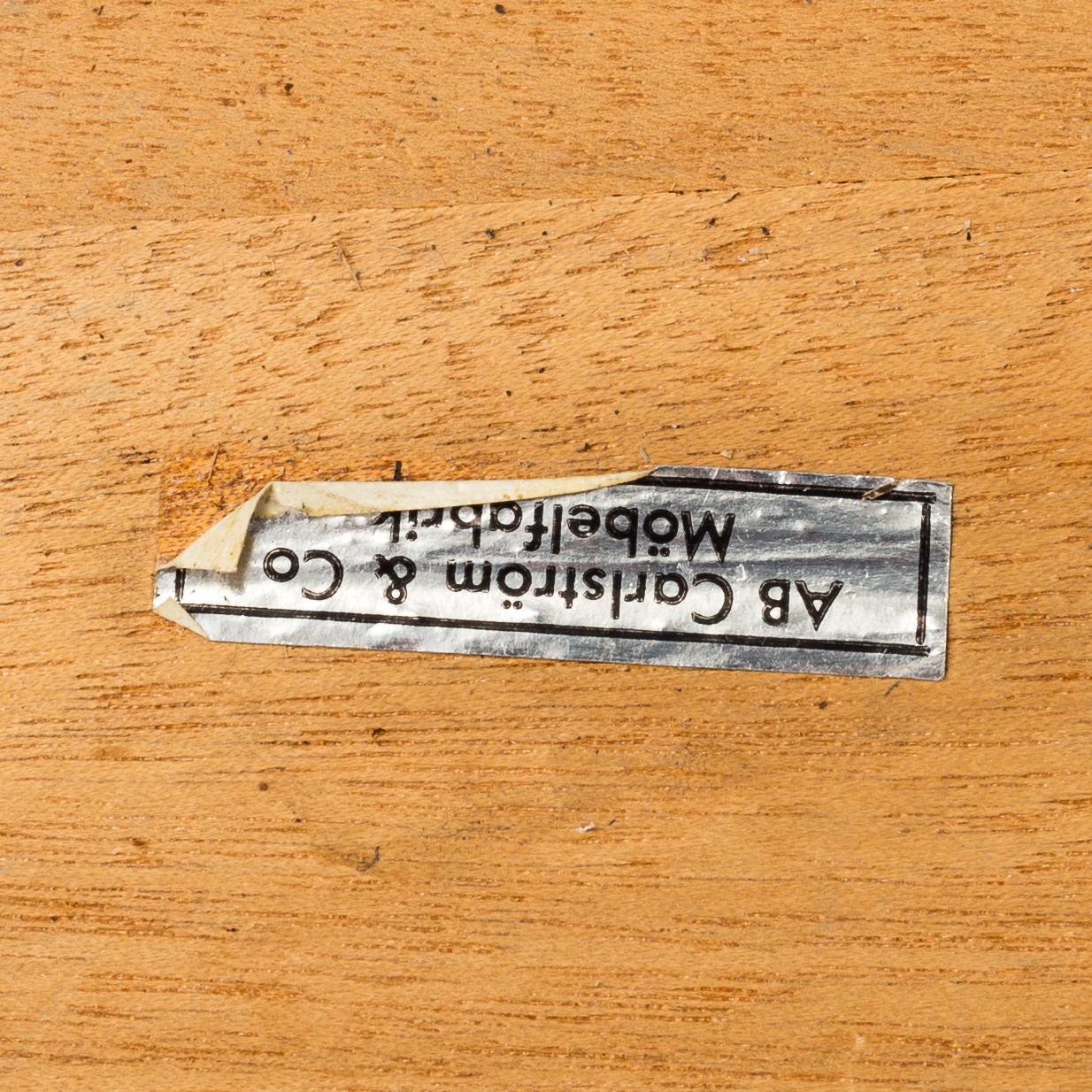 SÄNGBORD, ett par, AB Carlström & Co, Bjärnum, 1950/60-tal.