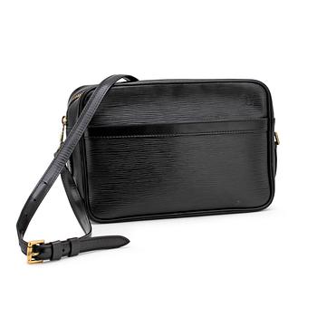 LOUIS VUITTON, a black Epi leather "Trocadero" shoulder bag.