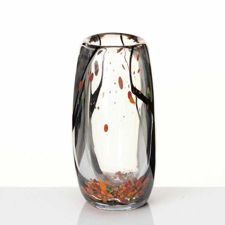 Vicke Lindstrand, an 'Autumn' (Höst) glass vase, Kosta glassworks, Sweden 1950-60s.