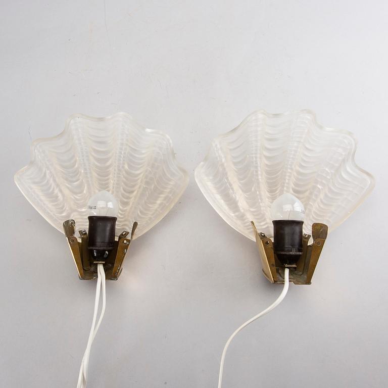 ASEA, a pair of wall lights, 1940's, Swedish Modern.