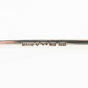 Necklace of silver with a faceted rock crystal, Alton Falköping 1976.