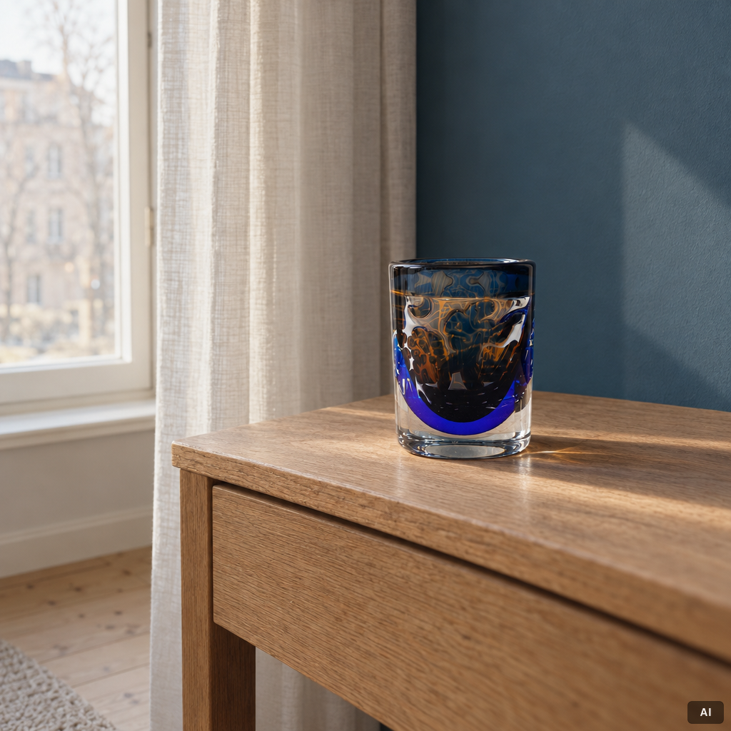 Edvin Öhrström, a vase, Ariel, Orrefors, 1987.