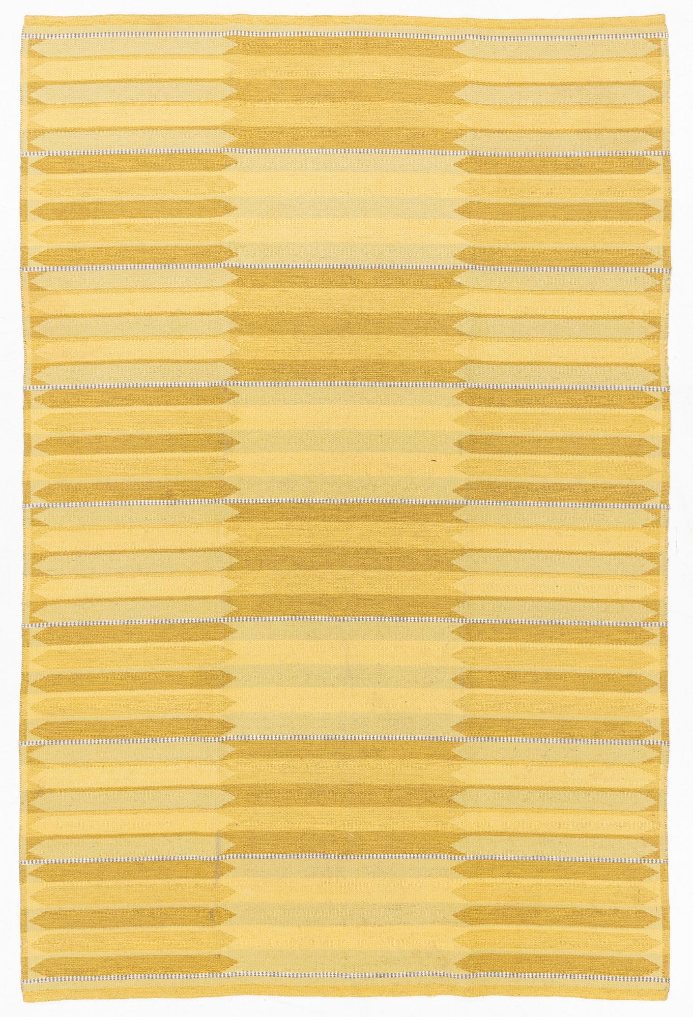 A machine made carpet,  ”Skyttelgång”,  possibly by Ingrid Dessau, ca 290 x 193 cm.