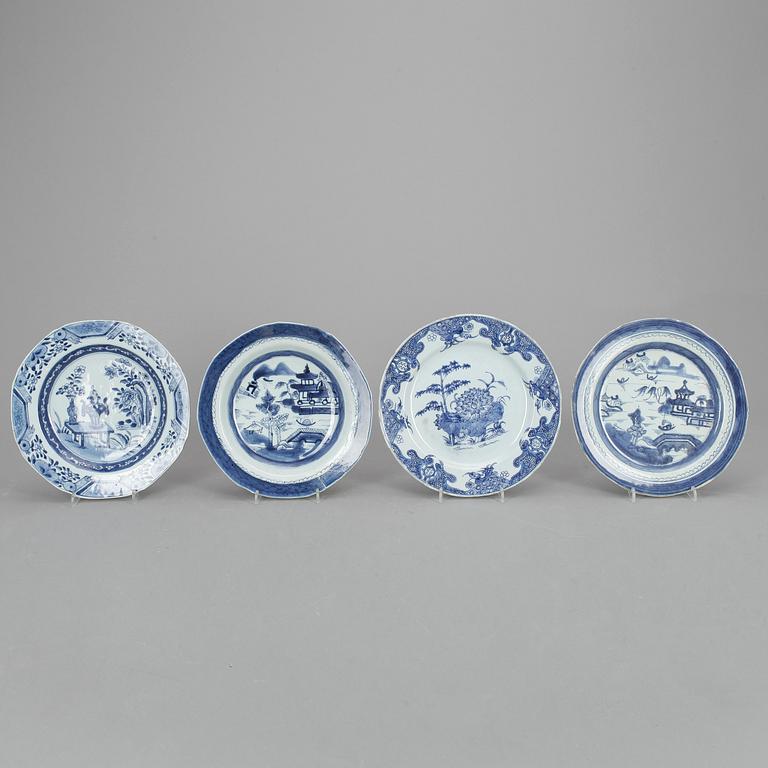 TALLRIKAR, 13 st, porslin, Kina, bla Xianqing.