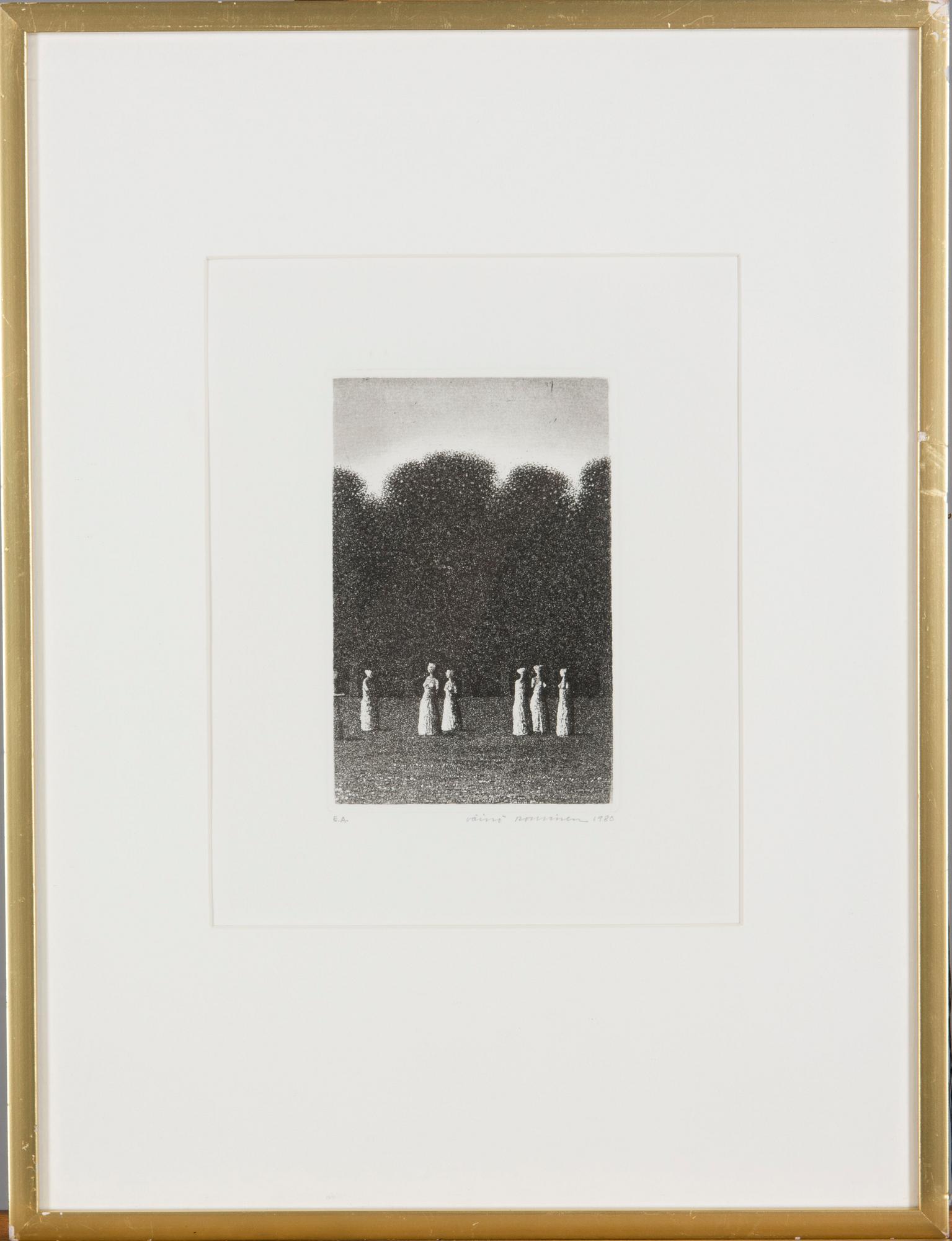 VÄINÖ ROUVINEN, etsning, signerad, daterad 1980 och numrerad E.A.