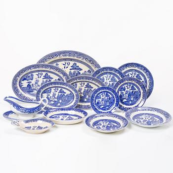 Gustavsberg, 69 service pieces, 'Willow', early 20th century.