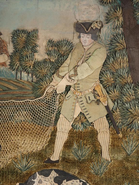 A Swedish decoupage, dated 1751.