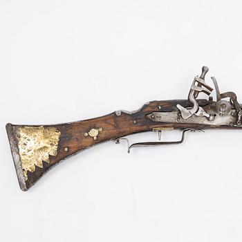 Flintlock rifle, North Africa, 19th/20th century.