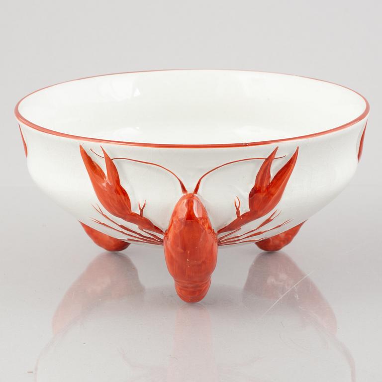 Crayfish service, 16 pieces, Rörstrand, early 20th century.