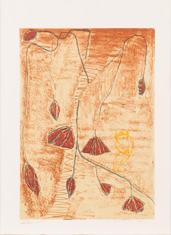 Leena Luostarinen, lithograph, signed and dated 1995, numbered 2/40.