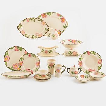 Dinner service, 60 pieces, "Desert Rose", Franciscan, California, USA.