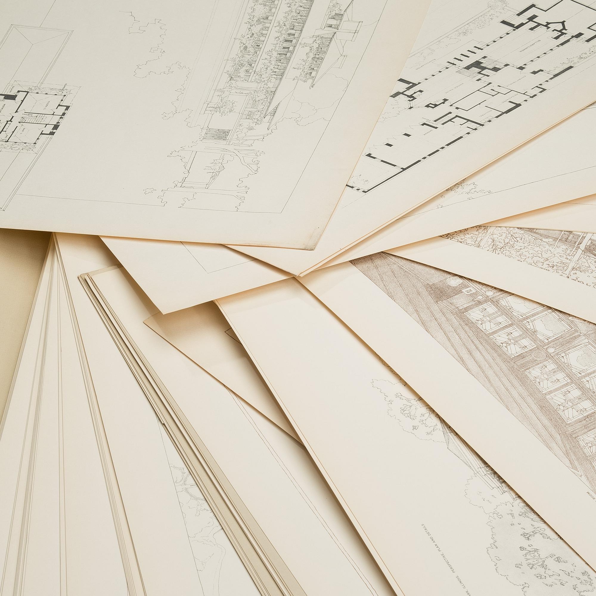 FRANK LLOYD WRIGHT. PORTFOLIO. Buildings, Plans, and Designs. New York: Horizon Press, (1963).