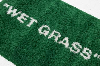 Virgil Abloh, matta, "Wet Grass", Ikea, ca 195 x 133 cm.