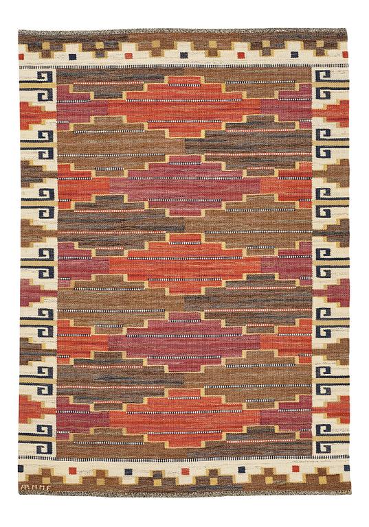 Märta Måås-Fjetterström, matta, "Bruna heden", rölakan, ca 238,5-241 x 168-172 cm, signerad AB MMF.
