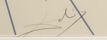 Salvador Dalí, after lithograph printed signature and numbered 2507/5000.