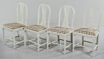 STOLAR, 4 st, sengustavianska, omkring år 1800.