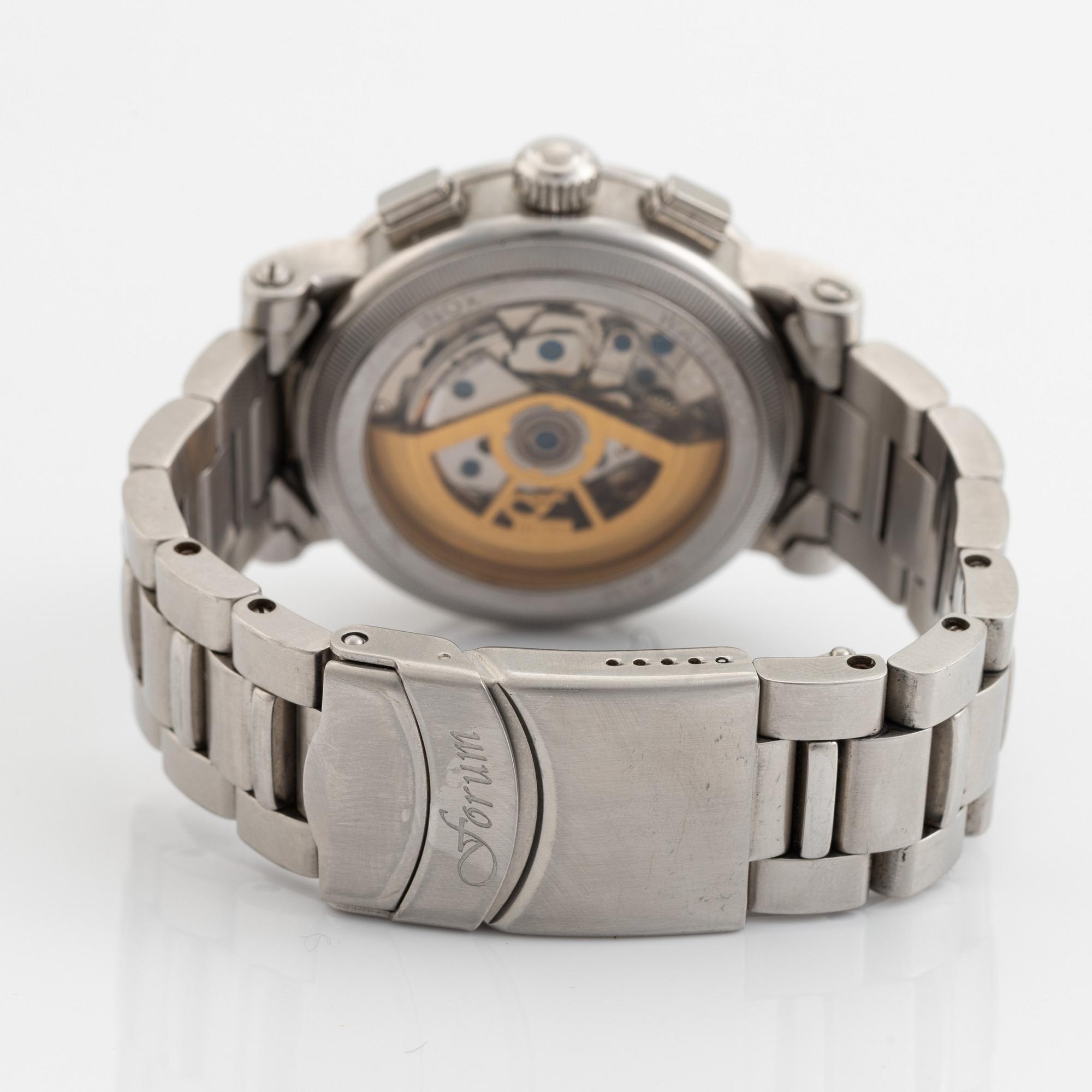 Uhren Forum, Calendrier, chronograph, wristwatch, 41 mm.