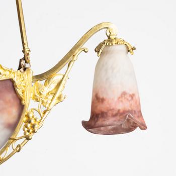 Ceiling lamp, Art Nouveau, early 20th century.