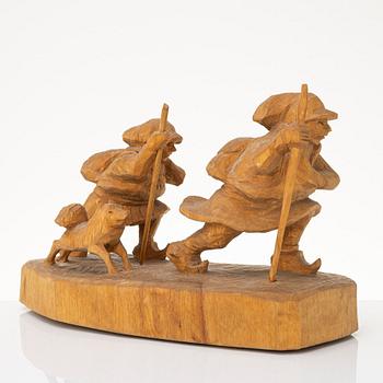 Bengt Jonsson, Wandering Sámi with dog.