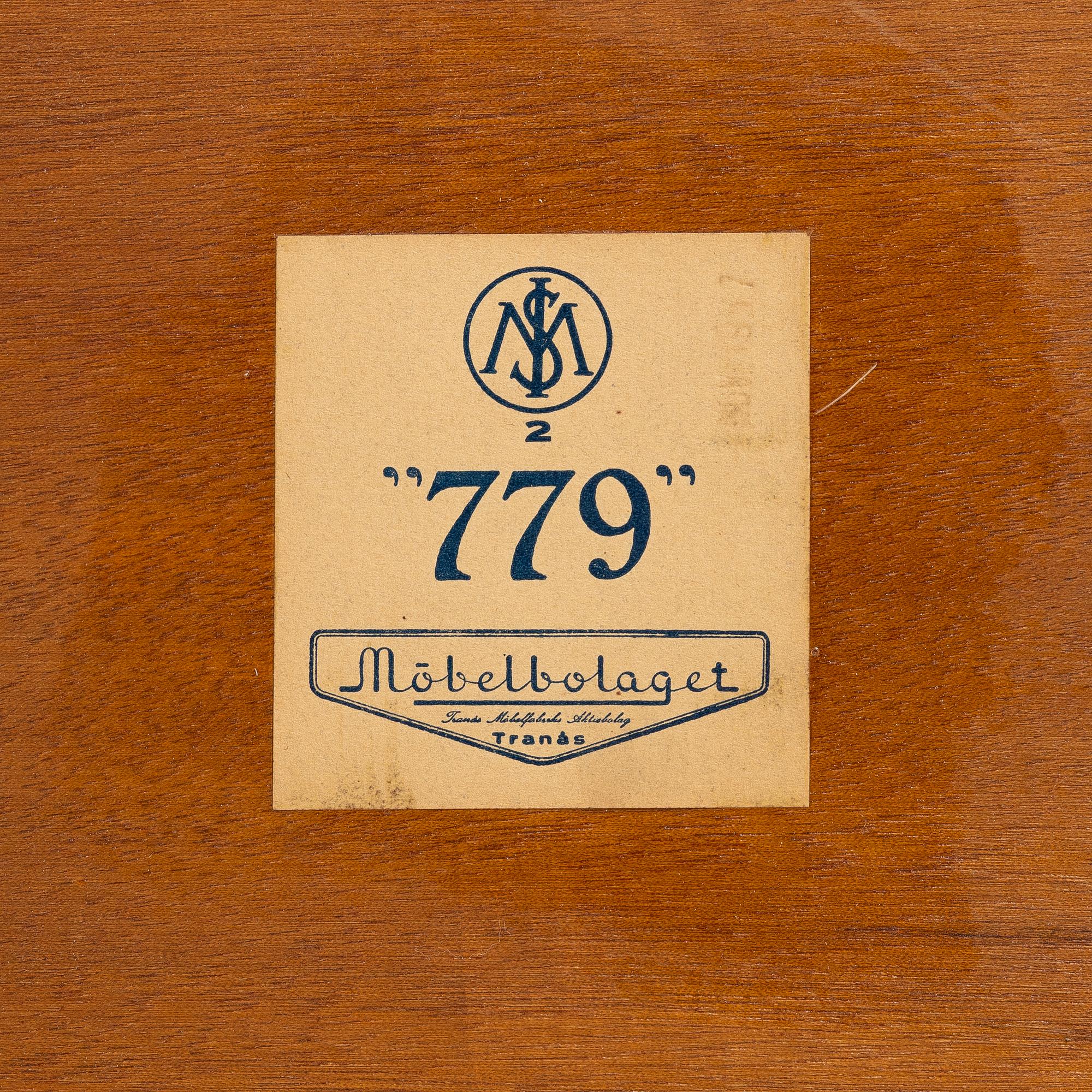 Serveringsvagn, modell 779, Möbelbolaget, Tranås, 1900-talets andra hälft.