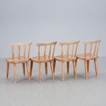 STOLAR, 4 st, "Utö", Axel Einar Hjorth, NK, 1930-tal, BORD medföljer.