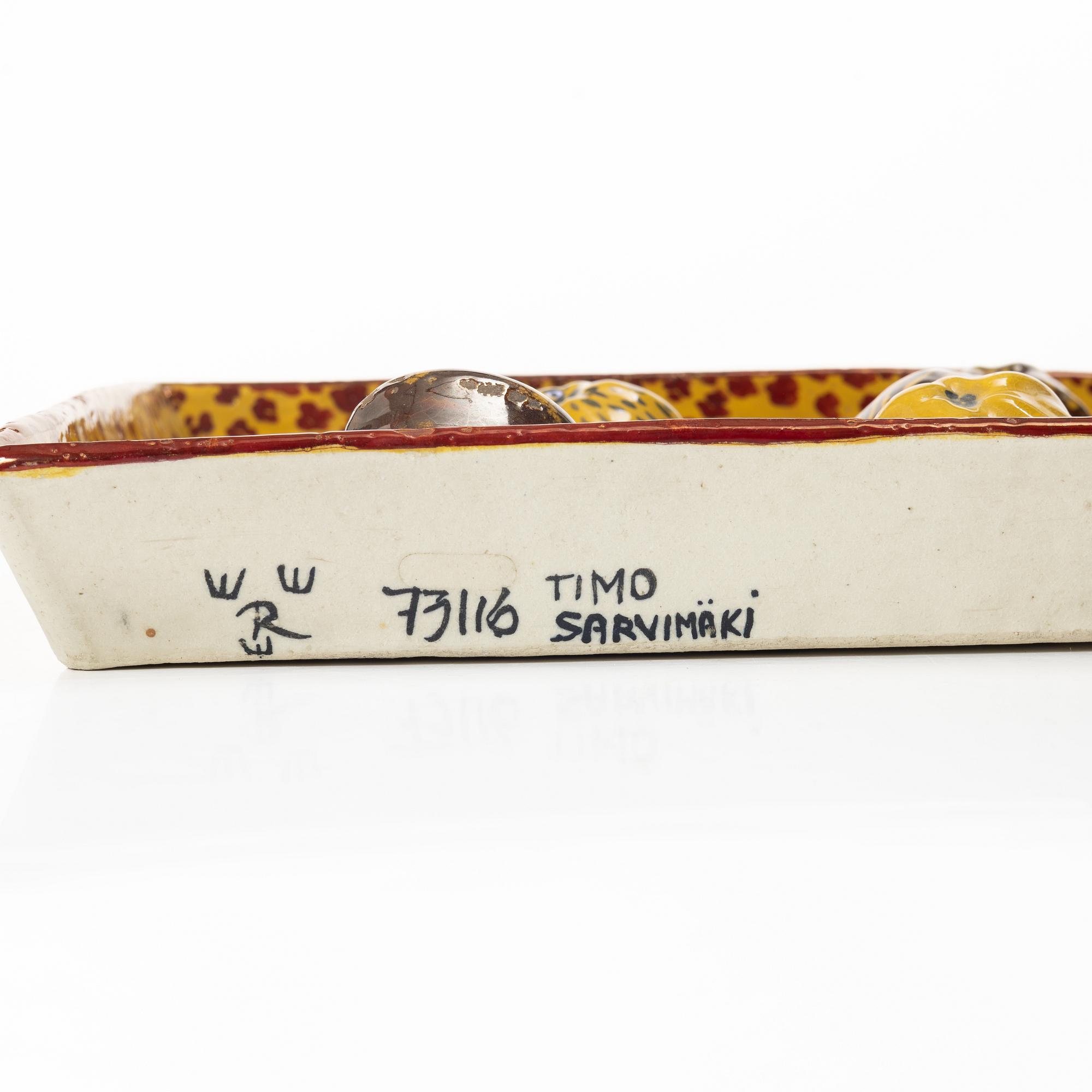 Timo Sarvimäki, a dish, Rörstrand, 1973.