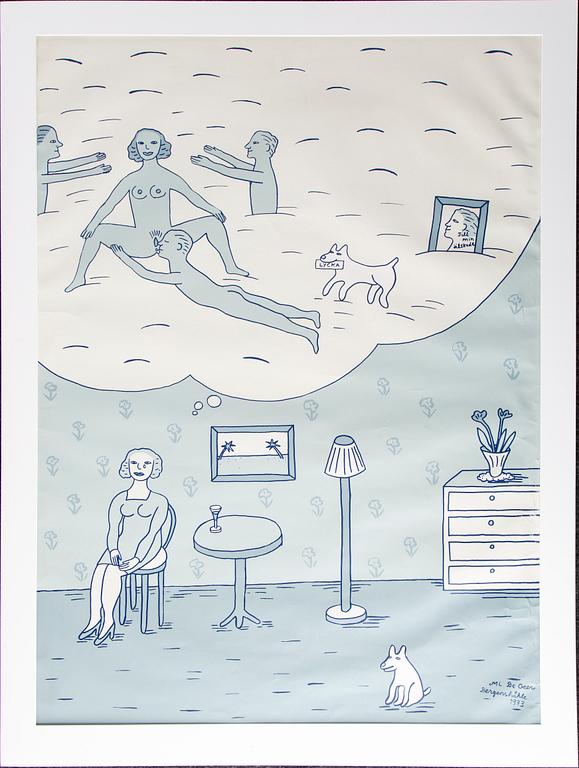 MARIE-LOUISE EKMAN, screenprint in colours/poster, 1973.